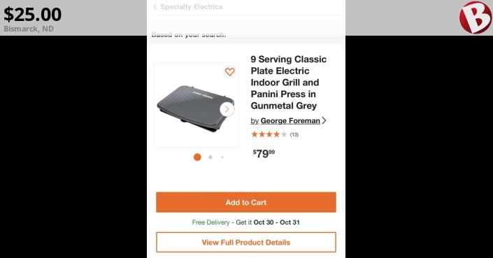 George Foreman 9 Serving Classic Plate Electric Indoor Grill and Panini  Press in Gunmetal Grey 