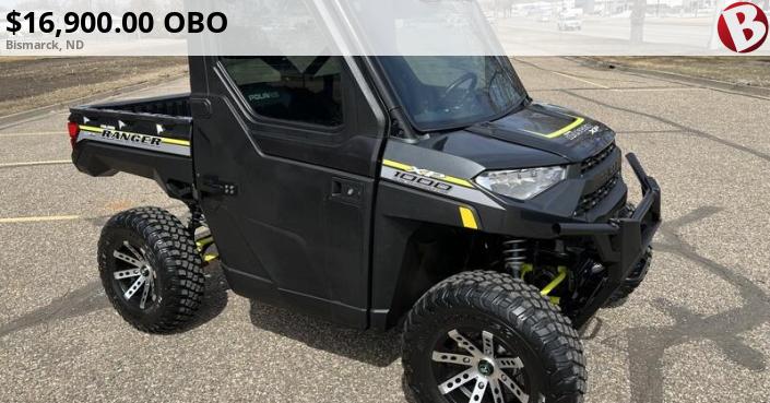 2019 Polaris Ranger 1000 XP Hard Cab with 2 Lift * Remington Wheels ...